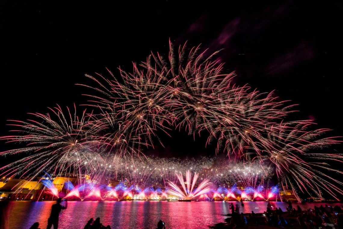 Malta Fireworks Festival 2025: BE Hotel, St Julian's, Malta.